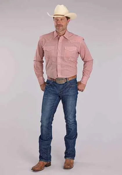 Roper 2500 Saltillo Foulard (Rust) - Men's Western Shirt