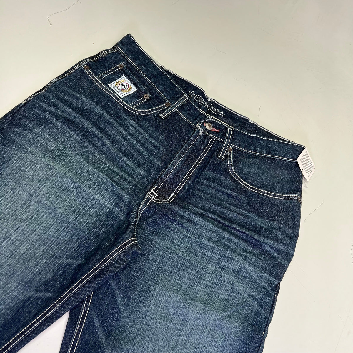 CINCH Relaxed Fit White Label Jeans Men's Sz 33 X 36 Stonewash Indigo MB92834019
