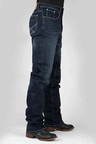 Stetson 1521 Fit Stretch (Dark Wash) - Men's Jeans