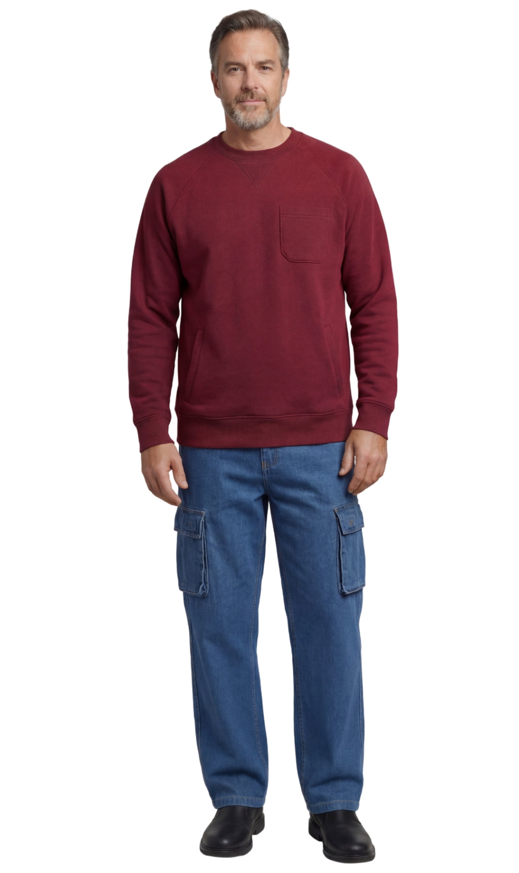 Men's Fleece Sweatshirt with Pockets: Your Everyday Essential for Comfort and Style