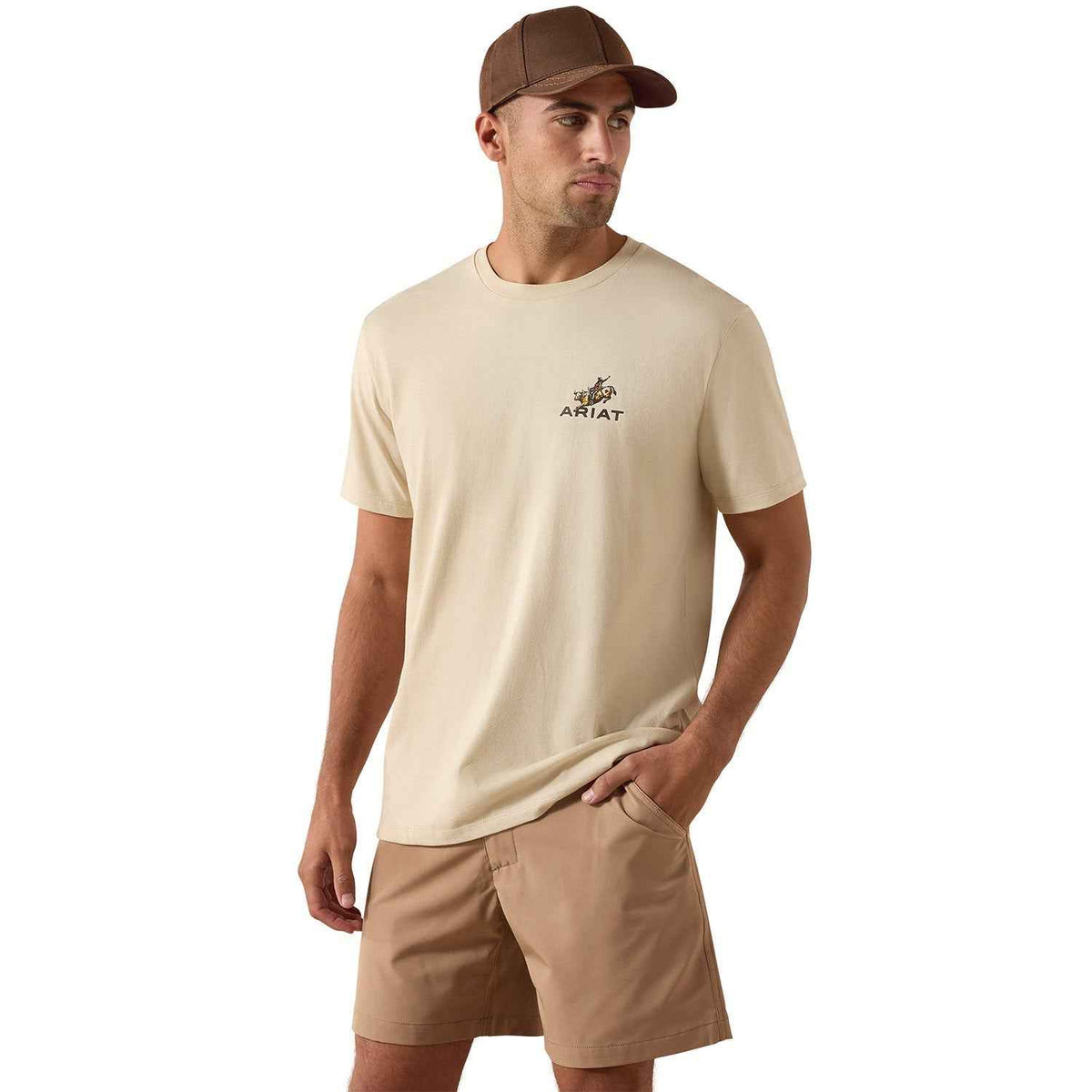 Ariat Mens Short Sleeve Shirt, Ride Em Cowboy Western Graphic Tee