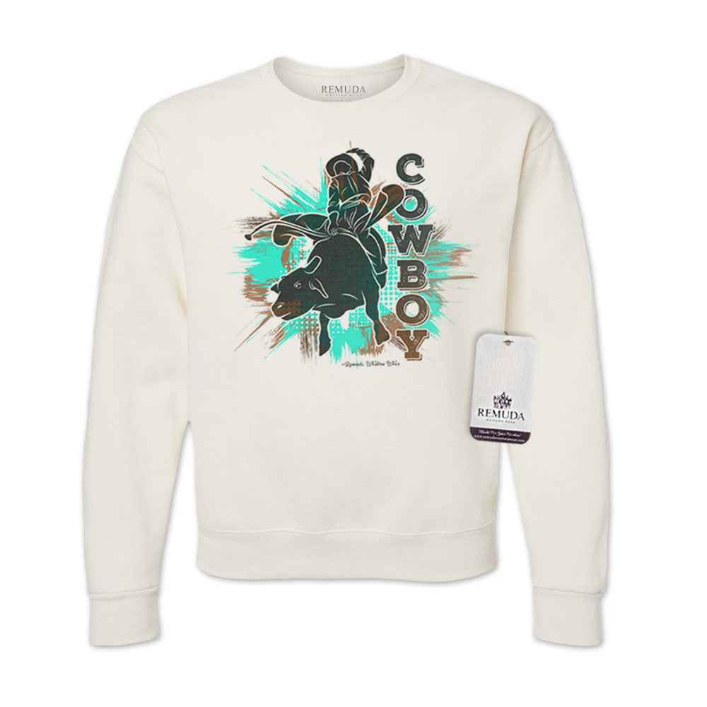 Cowboy Rodeo Bull Rider - Adult Unisex Western Sweatshirt