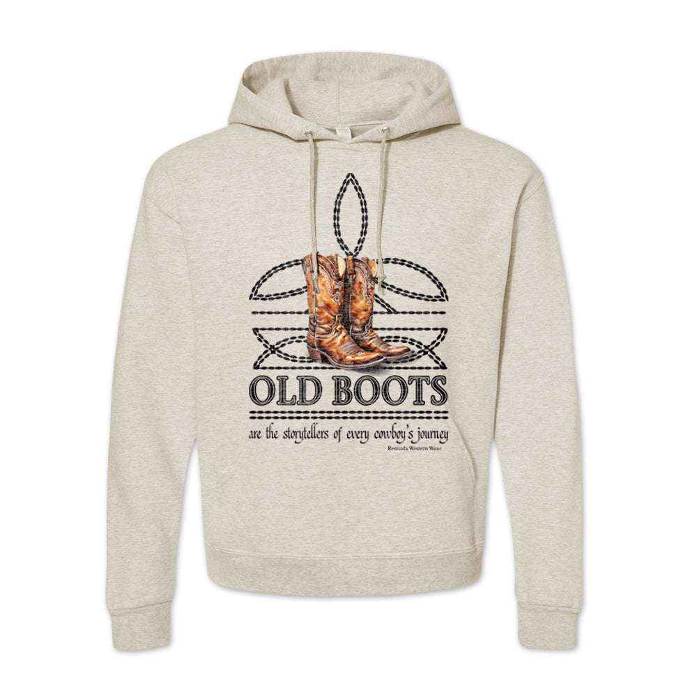 OLD BOOTS Cowboy - Adult Men's Western Pullover Hoodie