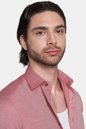 Elevate Your Wardrobe with Our Premium Salmon Dress Shirt