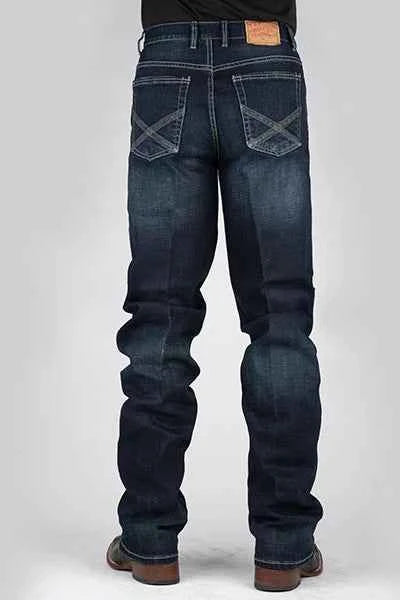 Stetson 1521 Fit Stretch (Dark Wash) - Men's Jeans