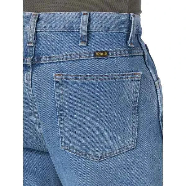 Rustler Mens Regular Fit Straight Leg Jeans, 30x32
