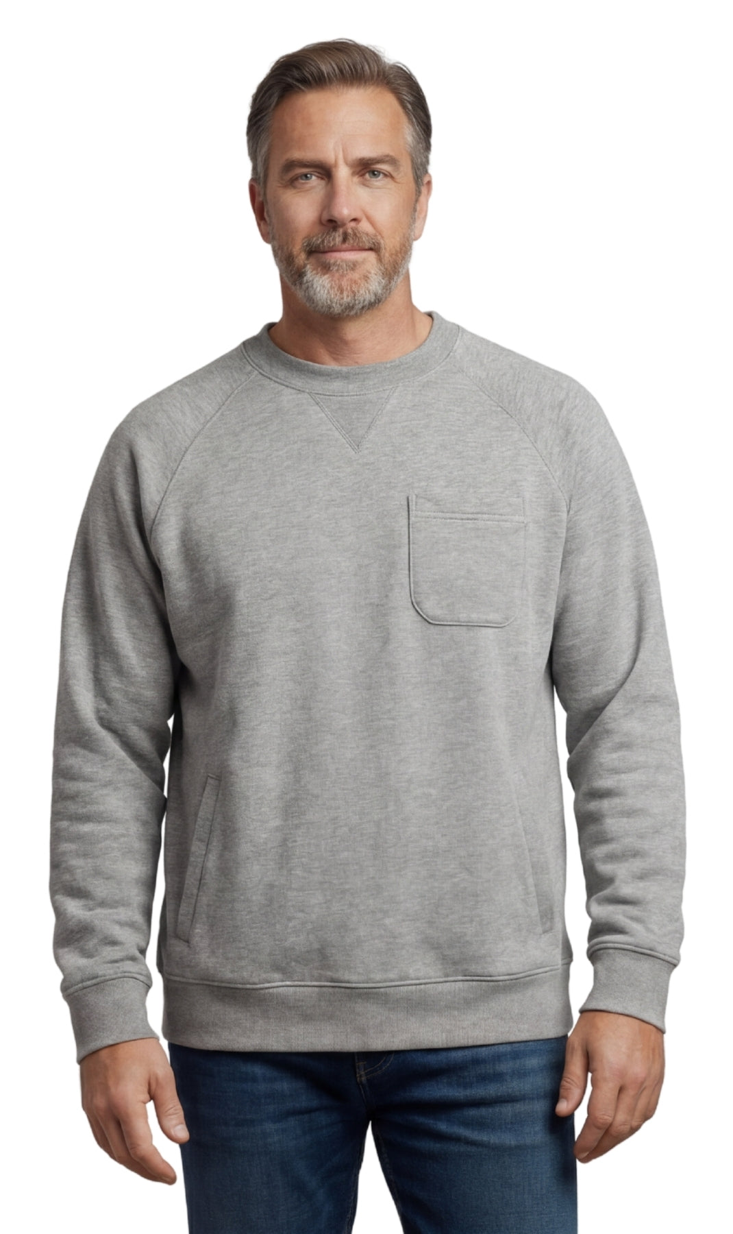 Men's Fleece Sweatshirt with Pockets: Your Everyday Essential for Comfort and Style