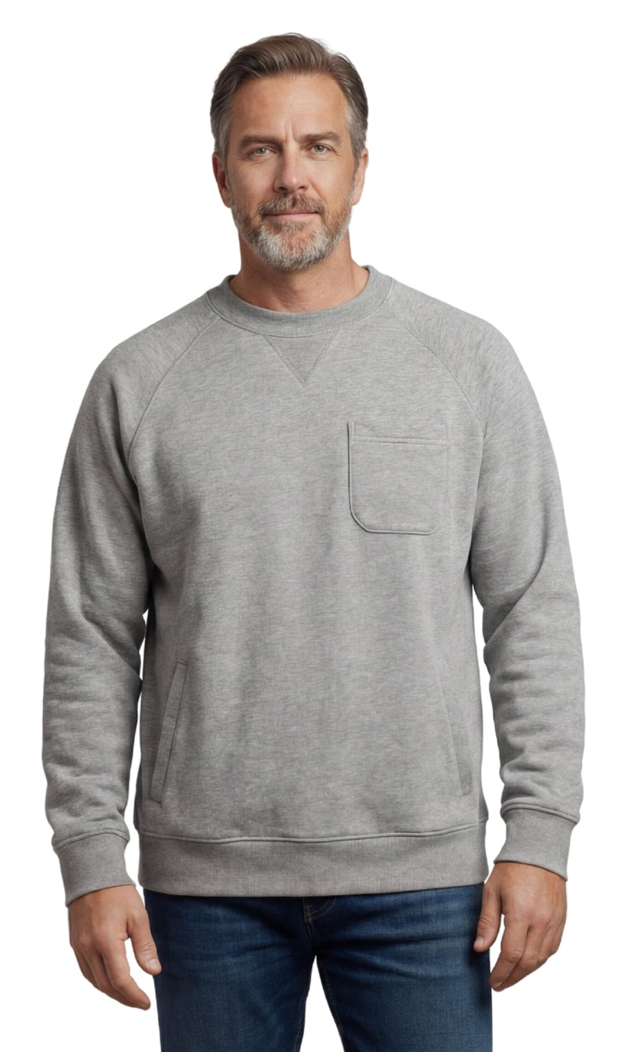 Men's Fleece Sweatshirt with Pockets: Your Everyday Essential for Comfort and Style