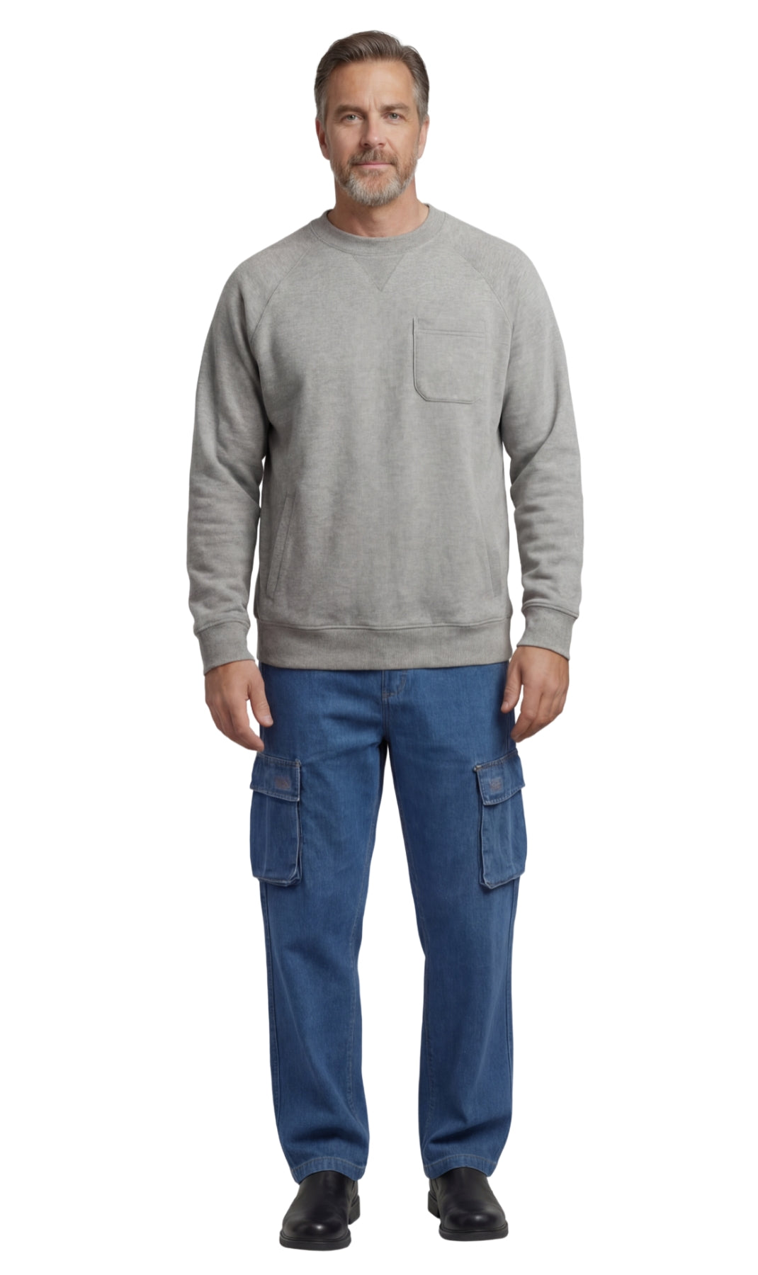 Men's Fleece Sweatshirt with Pockets: Your Everyday Essential for Comfort and Style