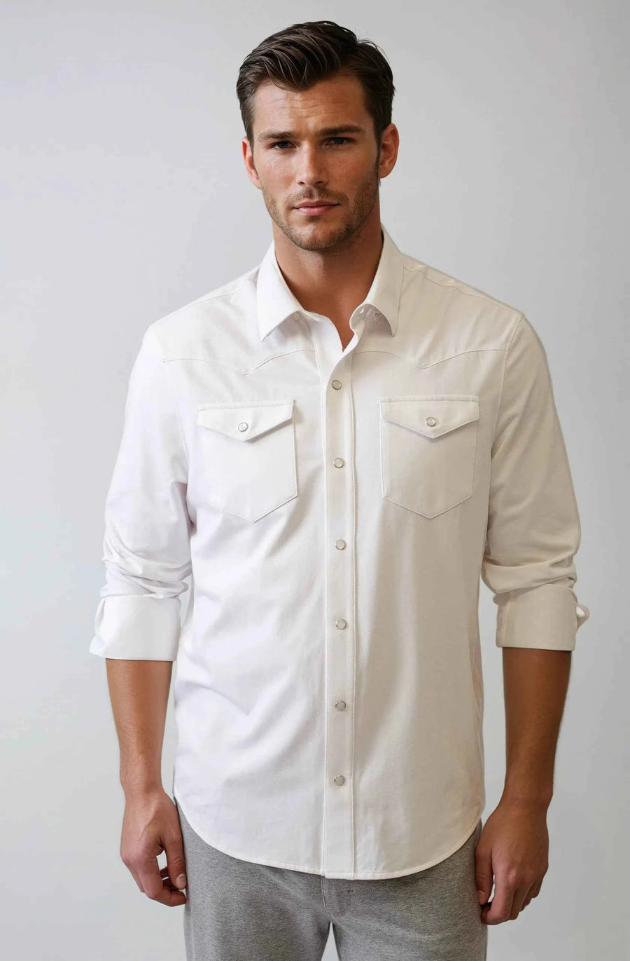 Buki's Cinqo Western Tech Shirt - White