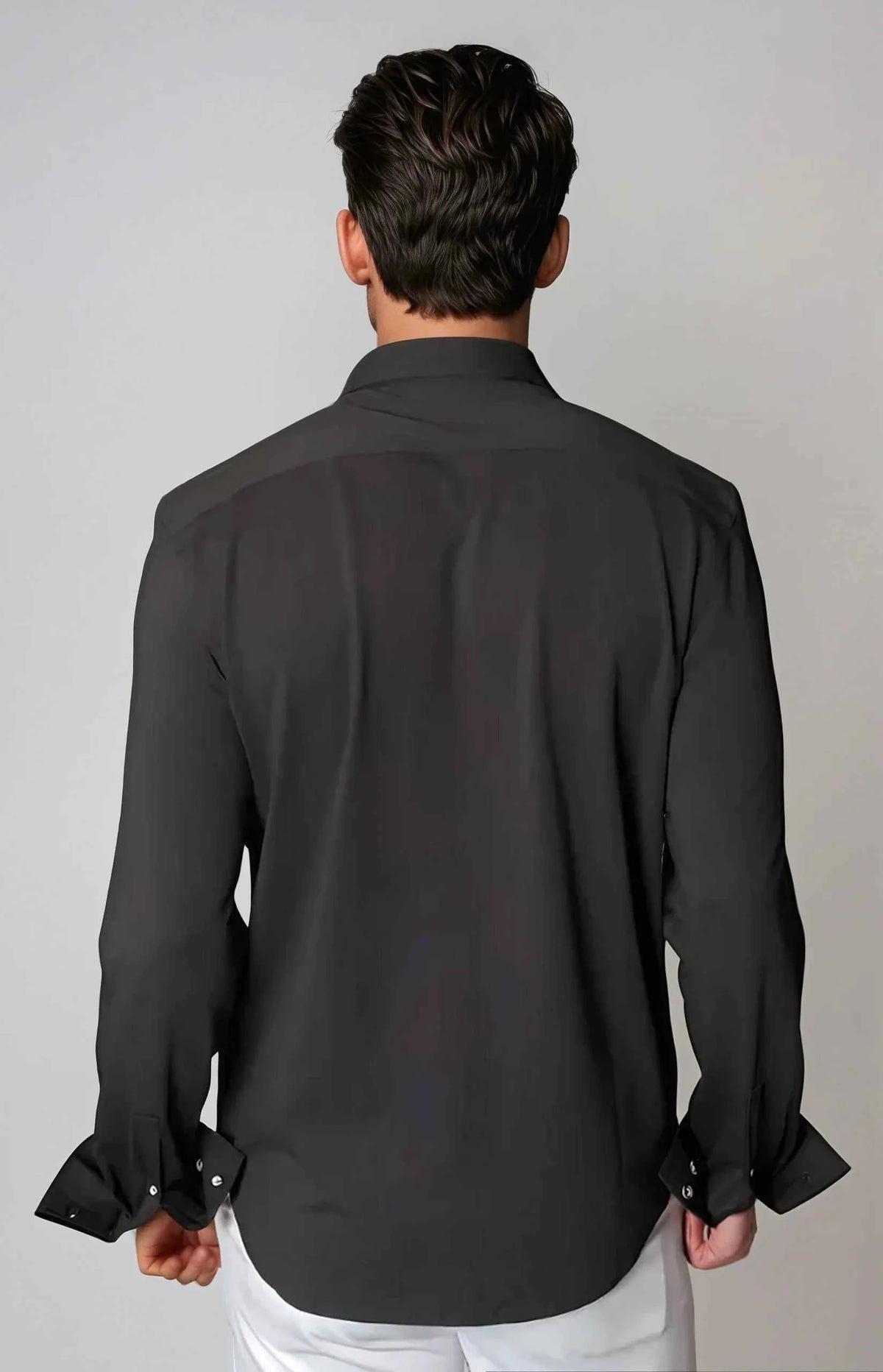 Cinqo 'Single Shot' Long Sleeve Shirt - Black