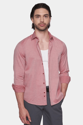 salmon dress shirt-Premium Cotton